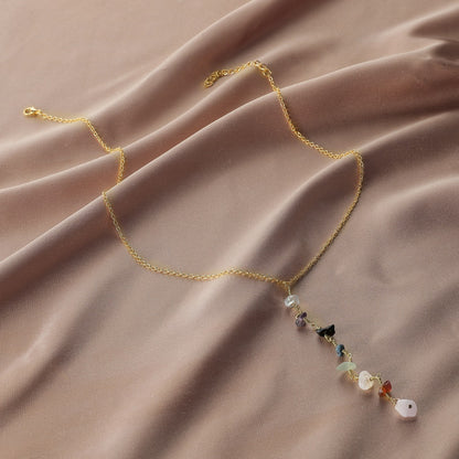 Spiritual 7 Chakra Healing Stones Necklace